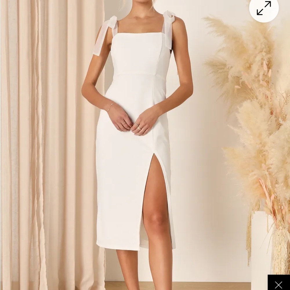 Lulus White Midi Dress